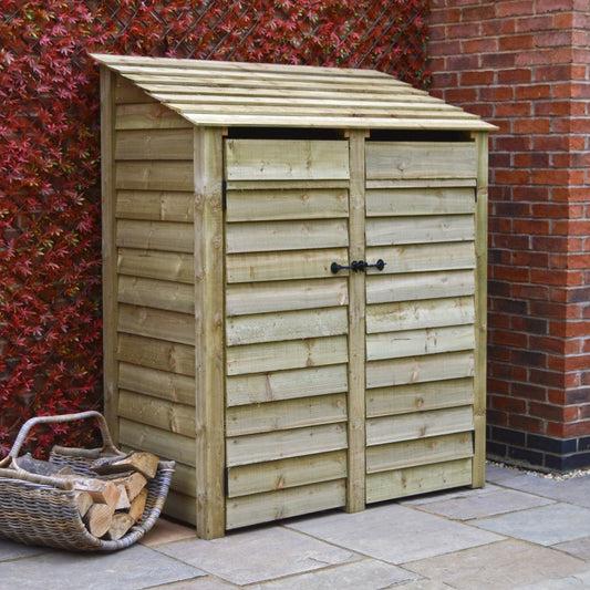 Grizedale Log Store - 6ft Tall x 5ft Wide with Doors