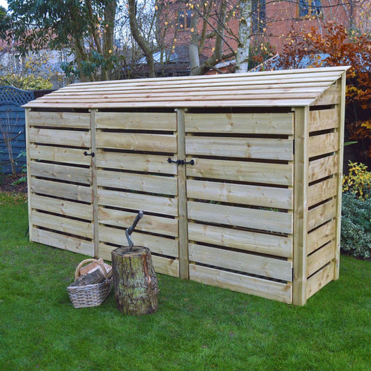 Kilburn Log Store - 6ft Tall x 11ft Wide with Doors