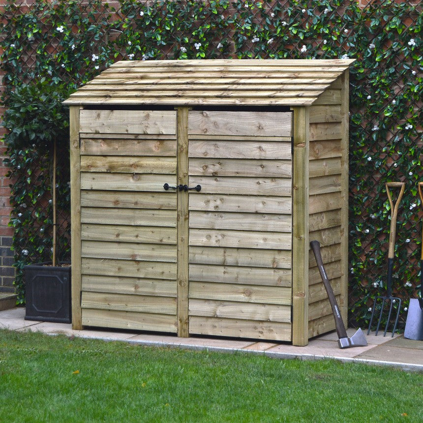 Stainburn Log Store - 6ft Tall x 6ft Wide with Doors